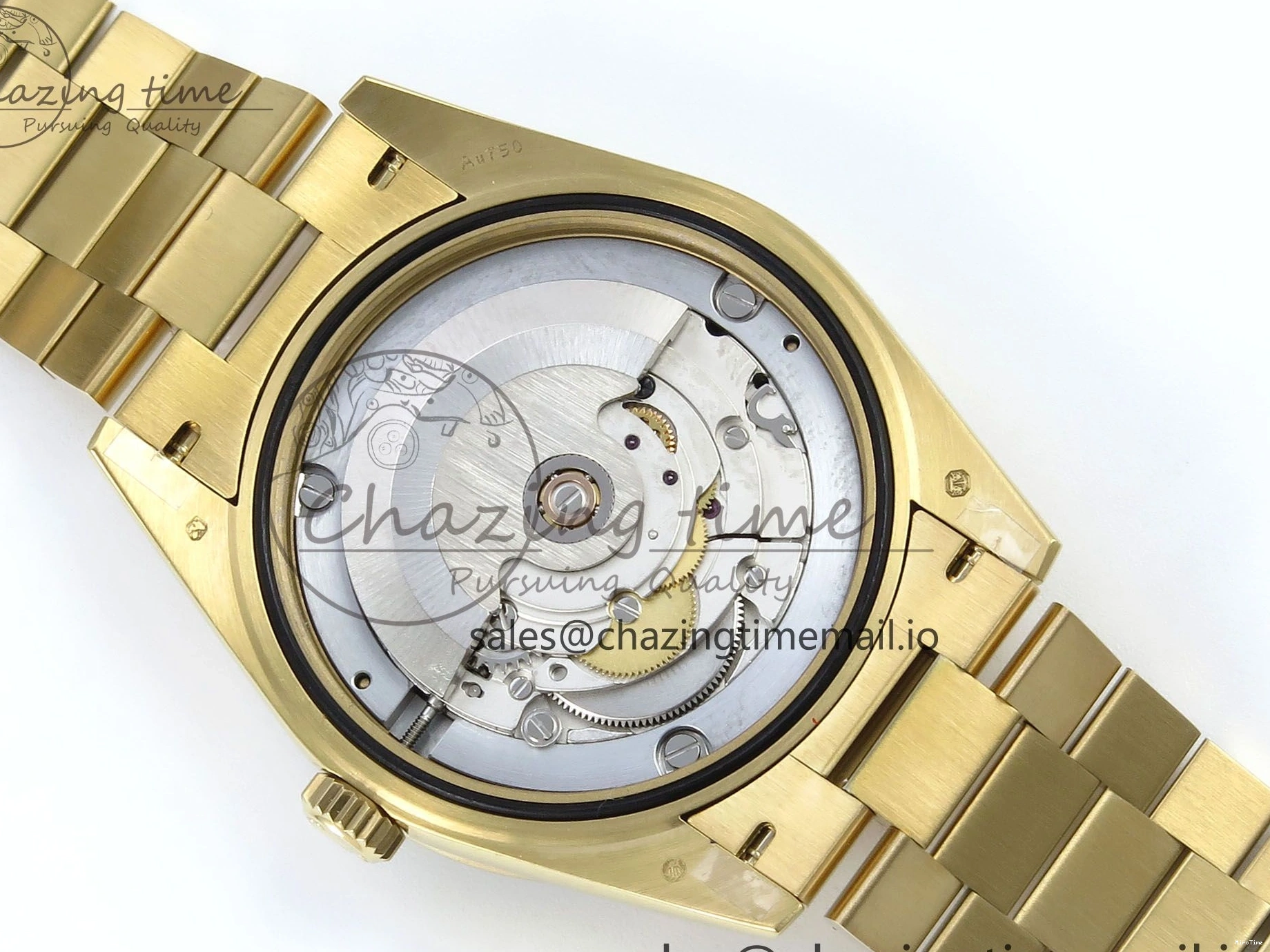 MiroTime 0314 DayDate 40 YG QF 1:1 Best Edition Pink Diamonds Dial Diamonds Bezel on President Bracelet A2836 V5 (Gain Weight) ZipUp 488